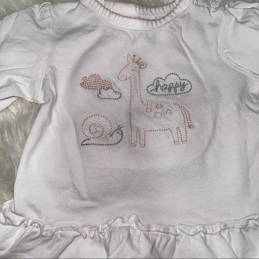 0-6 months baby girl long sleeve shirts - Picture 3 of 3